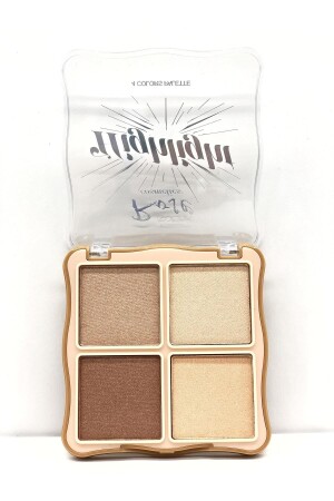 Rose Hıghlıght V Face 4'lü Aydınlatıcı - 4 Colors Hıghlıghter Palette - 2