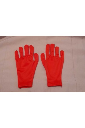 Rote Performance-Handschuhe für Kinder (POLYESTERSTOFF ERSTER QUALITÄT), geeignet für 4–5–6 Jahre - 2