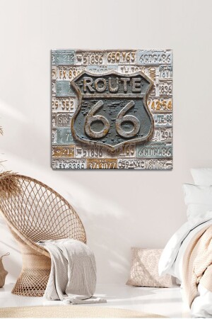 Route 66 Kanvas Tablo 100x100 Cm RTE66012 - 4