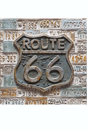 Route 66 Kanvas Tablo 100x100 Cm RTE66012 - 5