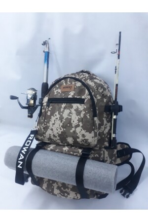 Rowan Camouflage Bellows Camping- und Angelrucksack 70*34*27 cm Abmessungen desert1002 - 5