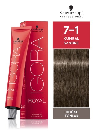 Royal Doğal Tonlar 7-1 Kumral Sandre Saç Boyası 60ml - 2