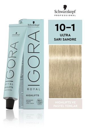 Royal Highlifts Pastel Tonlar 10-1 Ultra Sarı - Sandre Saç Boyası 60ml - 1