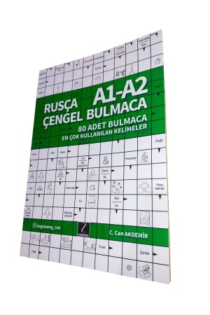 Rusça Çengel Bulmaca A1-A2 Rusça Kelime Öğreten Bulmaca Kitabı - 3