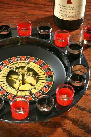 Russisches Roulette-Trink-Roulette-Schnapsglas, Tequila-Getränkespielset mit 16 Gläsern. Roulette-Set mit 16 Gläsern - 4