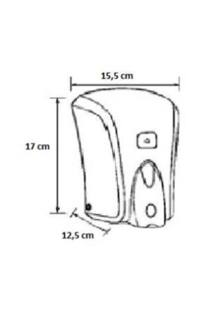 S5m Medikal Sıvı Sabun Dispenseri 500 ml (BEYAZ) 8697428370512 - 4