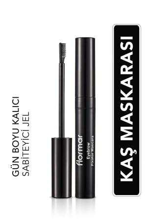 Sabitleyici ve Renk Koruyucu Şeffaf Kaş Maskarası - Eyebrow Fixator Mascara - 001 - 8690604242733 - 1