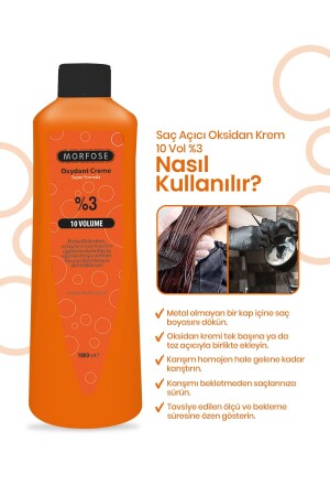 Saç Açıcı Oksidan Krem 10 Vol %3 1000 ml - 5