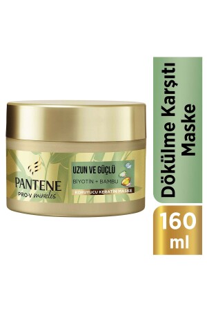 Saç Bakım Maskesi Uzun Ve Güçlü- Keratin Koruyucu- Dökülme Karşıtı- Bambu - Biyotin 160 Ml - 2