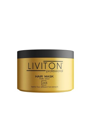 Saç Maskesi 24k Gold Serisi 300 ml 24 Farklı Bitkisel Yağ 24KMSK - 1