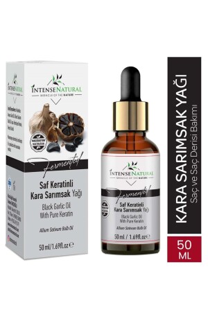 Saf Keratinli Kara Sarımsak Yağı 50 ml Black Garlic Oil With Pure Keratin - 1