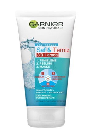 Saf&Clean 3 in 1 (Reinigung + Peeling + Maske) 150 ml 35412003 - 3