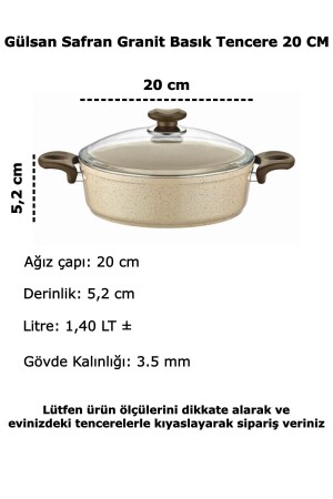 Safran-Granit-Flachtopf 20 cm SFBAS20 - 4