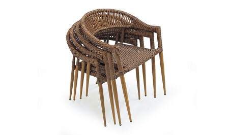 Saga Rattan Çay Seti - 4