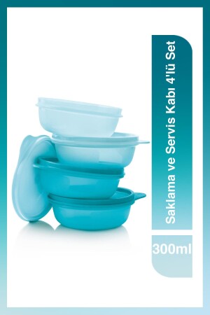 Saklama ve Servis Kabı 4'lü Set 300 ml F536461 - 4