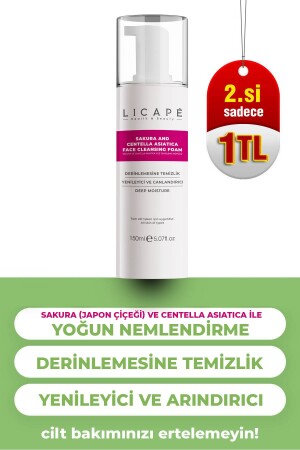 Sakura und Centella Asitica Gesichtsreinigungsschaum 150 ml - 2