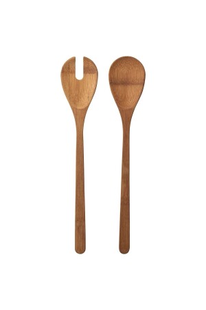 Salat-Servierlöffel-Set, 2 Stück, Holz-Servierlöffel, Holzlöffel, Rührlöffel, 6787605 - 1