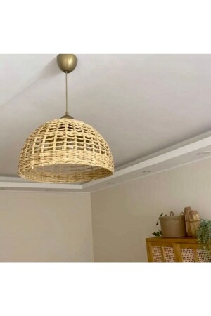 Salon-yatak Odası-mutfak Avizesi Rattan Craftpaper El Yapımı Avize (DUY DAHİL) Tü828434 - 1