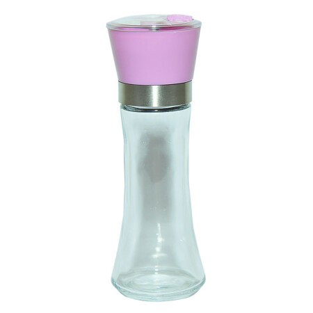 Salz- und Pfeffermühle aus Glas, rosa - 3