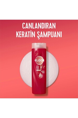 Şampuan Brezilya Keratin Terapisi Hidrolize Keratin Marula Yağı E Vitamini 400 ml X3 - 6