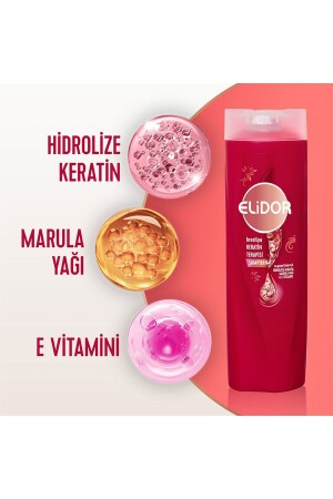 Şampuan Brezilya Keratin Terapisi Hidrolize Keratin Marula Yağı E Vitamini 400 ml X3 - 7