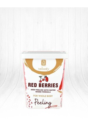 Samtiges Peeling - Rote Beeren - 400 ml - 2