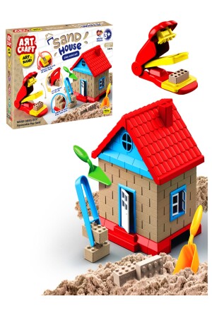 Sandhausbau Kinetisches Sandspielset 750 gr -dede. - 1