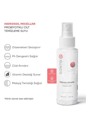 Sante Plus Hidrosol Micellar Probiyotikli Yüz Temizleme Suyu 200 Ml SP27 - 4