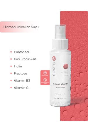 Sante Plus Hidrosol Micellar Probiyotikli Yüz Temizleme Suyu 200 Ml SP27 - 5