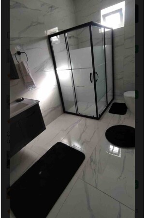 Sarar Post 3'lü Banyo Halısı (60X100, 40X60, 60X60 YUVARLAK) Peluş Post Halı Klozet Takımı Siyah banyohalı3lu - 8