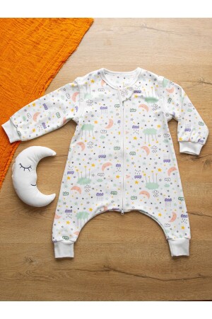 Sare Baby Bebek Uyku Tulumu %100 Doğal Pamuk Çift Kat Özel Kumaş Unisex 1.0 Tog - 1