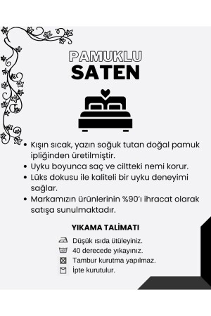 Saten Çift Kişilik Nevresim Takımı-mürdüm MÜRDÜM - 5