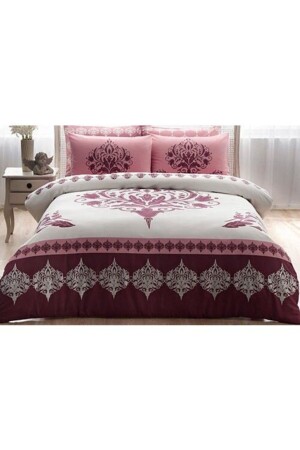 Satin-Doppelbettbezug-Set Venna Plum 78907 - 3