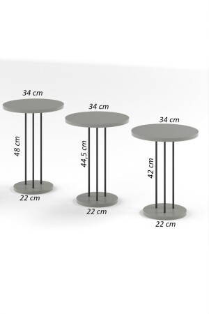 Satztisch Terra Silber Weiß TRR01 - 9