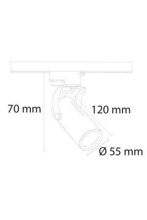 Schienenspot Gu10 Fassung 5w VR153 - 5