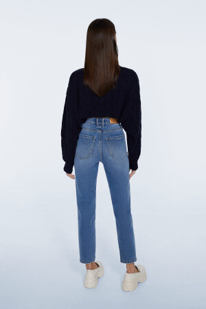 Schmal geschnittene Mom-Jeans - 3