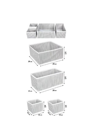 Schrank- und Schubladen-Organizer, Mehrzweck-Set mit 4 Stück - 4