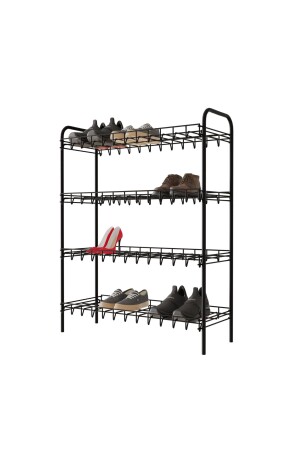 Schuhregal, Metall-Schuhregal, Schuhregal, Schuh-Organizer, Regal, vier Ebenen, Schuhregal - 4