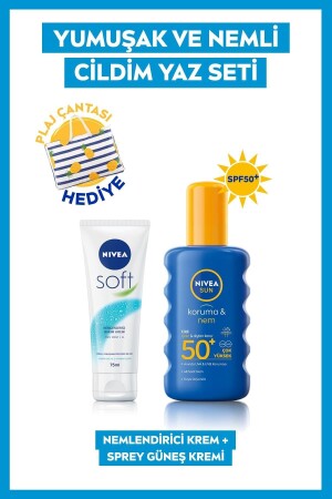 Schutz & Feuchtigkeit Sonnenspray GKF50 200ml Sanfte Feuchtigkeitscreme 75ml - 2