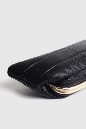 Schwarze aufblasbare Pouf-Clutch für Damen - 7