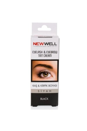 Schwarze Augenbrauen-Wimpernfarbe Schwarz 15 ml - 2