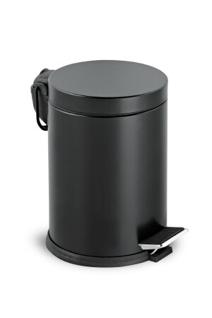 Schwarze Farbe Pedal Metall 3 Liter Mülleimer Badezimmer Toilette Balkon Küche, gorbanyo3lt1 - 3