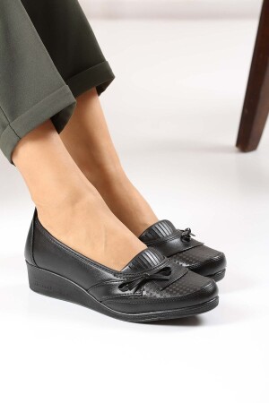 Schwarze klassische Schuhe für Damen, orthopädische Mutterschuhe, Mutterballerina-Schuhe, Damen-Freizeitschuhe - 1