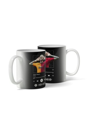 Schwarze „Let Me Be Your Love“-Spotify-Coded-Design-Bedruckte Porzellan-Löwen-Fan-Geschenktasse - 5