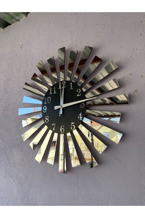 Schwarze silberne verspiegelte Plexiglas-Klaviermodellnummer Home Gift-Wanduhr aasaat202 - 2