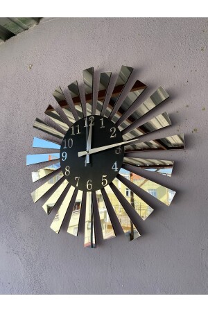 Schwarze silberne verspiegelte Plexiglas-Klaviermodellnummer Home Gift-Wanduhr aasaat202 - 3