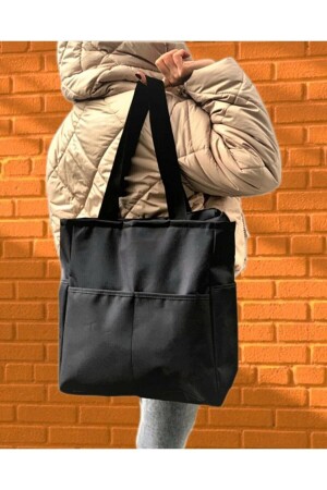 Schwarze Sporthandtasche für Damen - 3