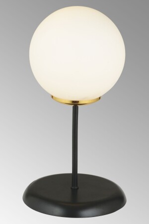 Schwarze Tischlampe, weißer Glop-Glas-Luxus-Kronleuchter AK000405 - 6