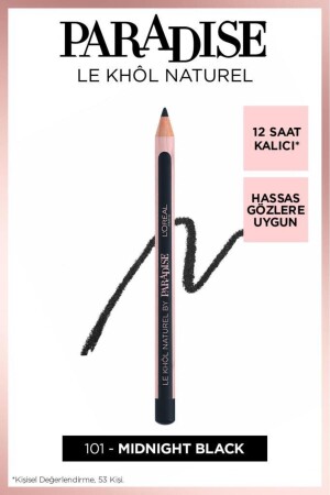 Schwarzer Augenstift – L'oréal Paris Paradise Le Khol Augenstift 101 Midnight Black - 2