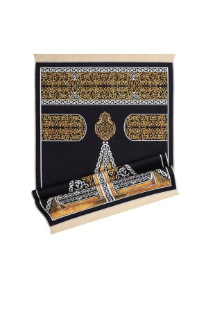 Schwarzer Kaaba-Samtteppich-Gebetsteppich - 7